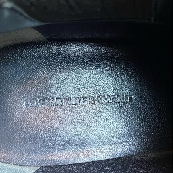 Alexander Wang Leather Black Ankle Boots Size 7.5 - Picture 17 of 17